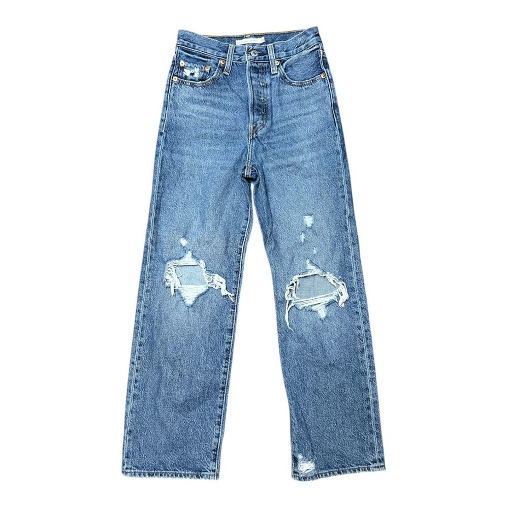 Levi's, Women's Button Down Jeans, Ribcage Straight Ankle, Size 24, Used